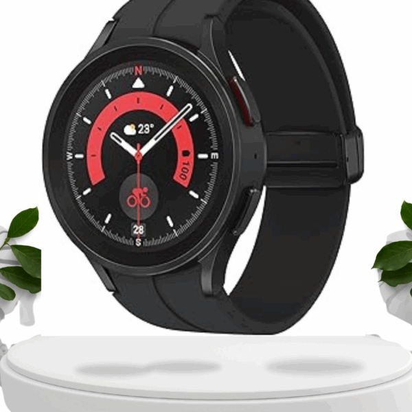 Samsung Galaxy Watch 5 Pro 45mm Smartwatch with GPS, Heart Rate, Fitness Tracking - Titanium, Sapphire Glass, Improved Battery